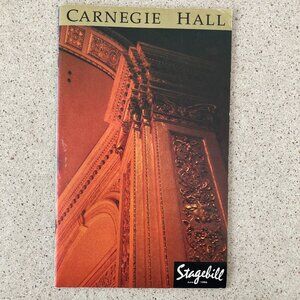 Betty Buckley Evening At Carnegie Hall Playbill / Stagebill Linzi Hateley 1996